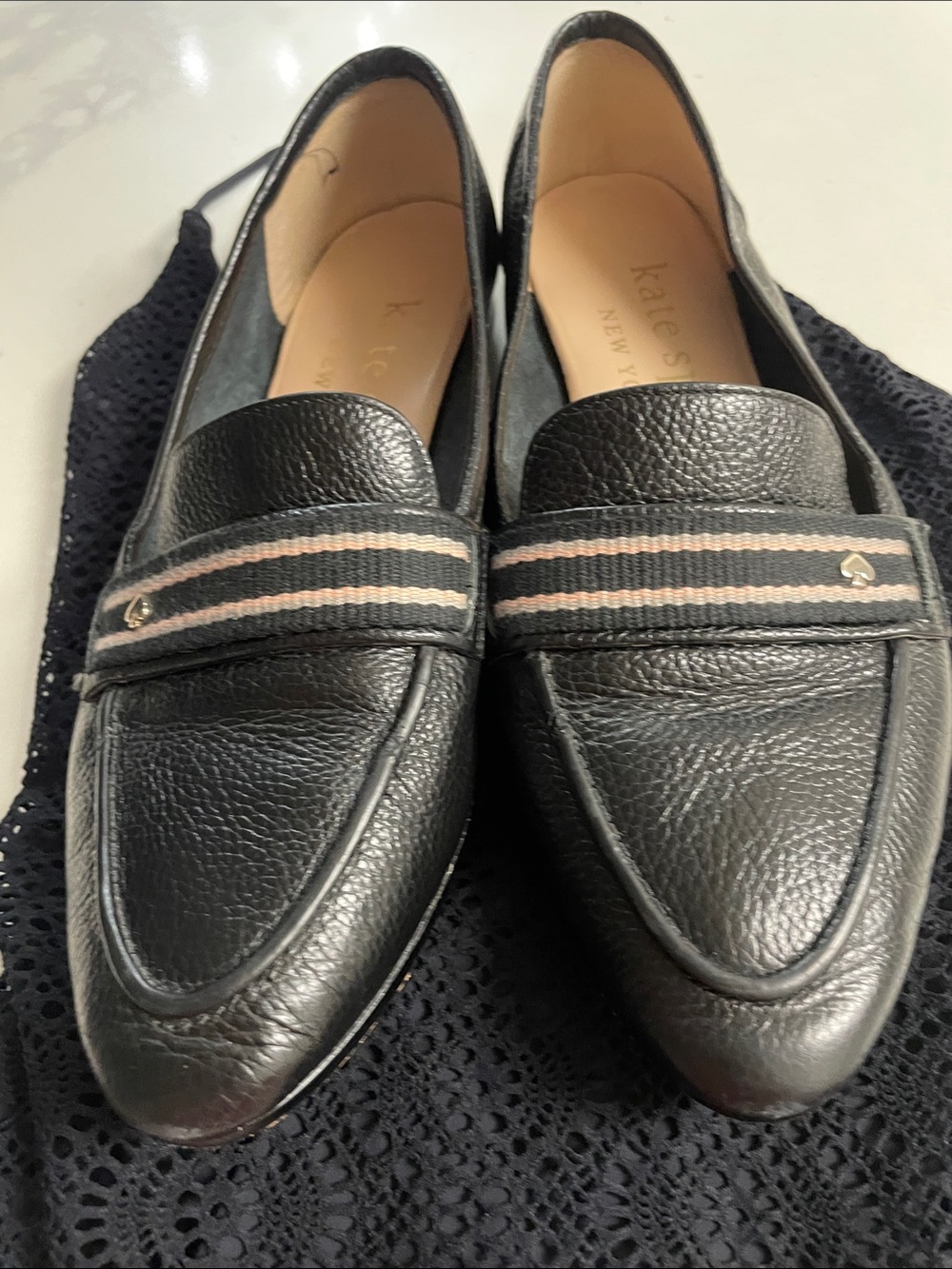Kate Spade Black Leather Loafers - Picture 8 of 8